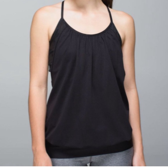 Lululemon No Limits Tank Black/Camo size 6 no inserts casual activewear - Picture 5 of 5